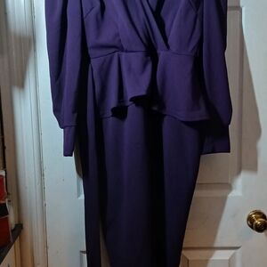 Elegant Purple Women's Dress